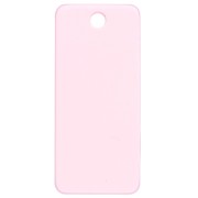 Pendant rectangle 55x25mm acetate - Oh la la ! - Fluorescent pink - Orange x1