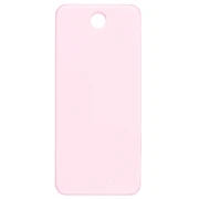Pendant rectangle 55x25mm acetate - Oh la la ! - Fluorescent pink - Orange x1