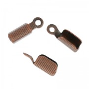 Rounded end clip 2mm old copper tone x15|raw }}