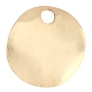 24 Carats gold - 8 mm Wavy Round Sequins - Fine gold plated x10 8 mm Wavy Round Sequins - Fine gold plated x10