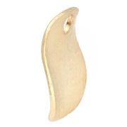 8 mm Wavy Round Sequins - Fine gold plated x10