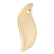 8 mm Wavy Round Sequins - Fine gold plated x10