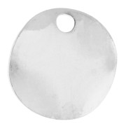 8 mm Wavy Round Sequins - Fine silver plated x10