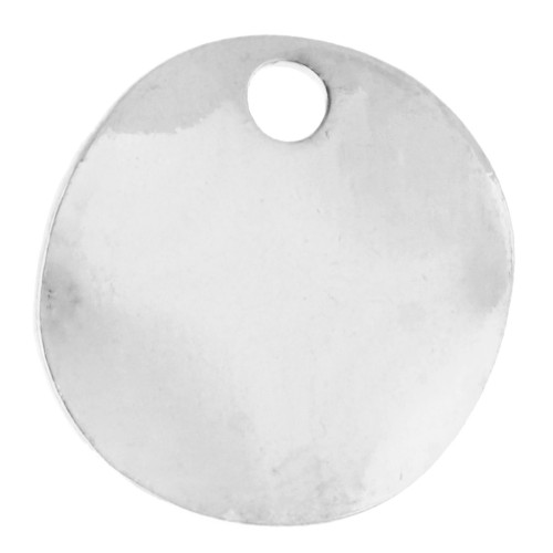 8 mm Wavy Round Sequins - Fine silver plated x10