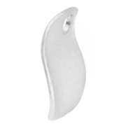 8 mm Wavy Round Sequins - Fine silver plated x10