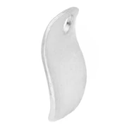 8 mm Wavy Round Sequins - Fine silver plated x10
