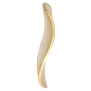 12 mm Wavy Round Sequins - Fine gold plated x5