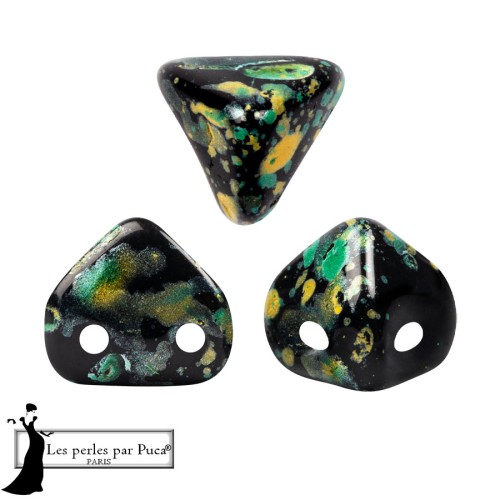 Super-Khéops® Glass Beads by Puca® 6 mm - Enamel Green x10g