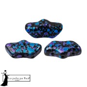 Jet - Delos® Glass Beads by Puca® 6x11 mm - Enamel Blue x10g Delos® Glass Beads by Puca® 6x11 mm - Enamel Blue x10g