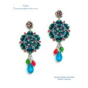 Delos® Glass Beads by Puca® 6x11 mm - Enamel Blue x10g