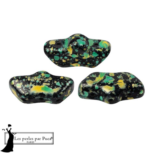 Delos® Glass Beads by Puca® 6x11 mm - Enamel Green x10g