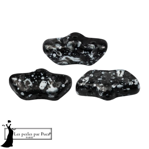 Delos® Glass Beads by Puca® 6x11 mm - Enamel Grey x10g