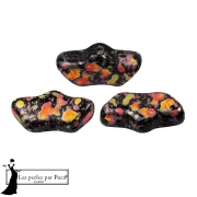 Delos® Glass Beads by Puca® 6x11 mm - Enamel Orange x10g