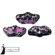Delos® Glass Beads by Puca® 6x11 mm - Enamel Pink x10g