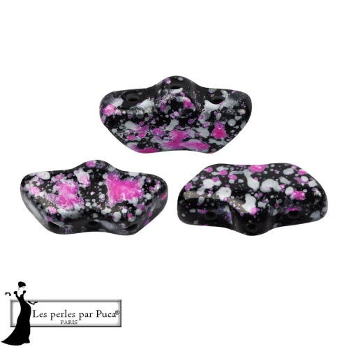 Delos® Glass Beads by Puca® 6x11 mm - Enamel Pink x10g