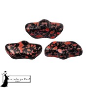 Jet - Delos® Glass Beads by Puca® 6x11 mm - Enamel Red x10g Delos® Glass Beads by Puca® 6x11 mm - Enamel Red x10g