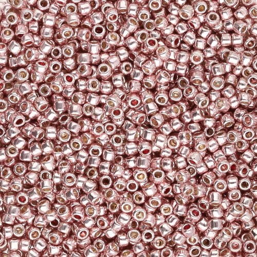 Toho 15/0 Seed Beads TO15RPF552 - PermaFinish - Galvanized Sweet Blush x8g