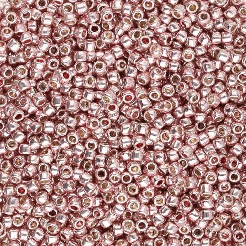 Toho 15/0 Seed Beads TO15RPF552 - PermaFinish - Galvanized Sweet Blush x8g