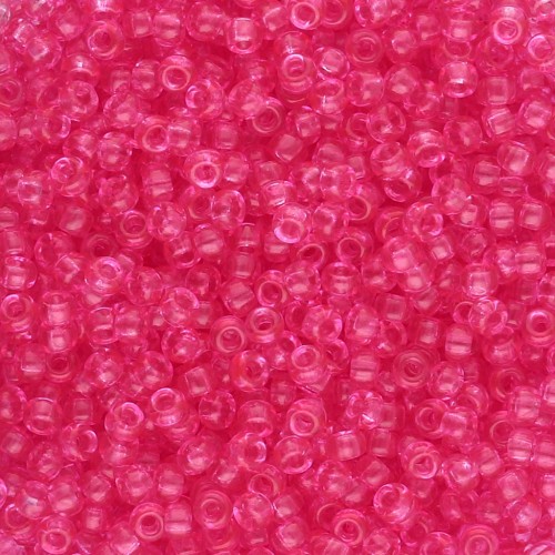 Seed beads Miyuki 11/0 1308 - Dyed Transparent Bubble Gum Pink x8g