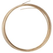 1.25 mm Brass Wire for Jewelry Making - Unfinished Brass x 3 m