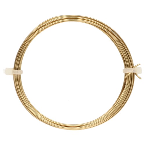 1 mm brass wire for jewelry making - Unfinished brass x 4 m