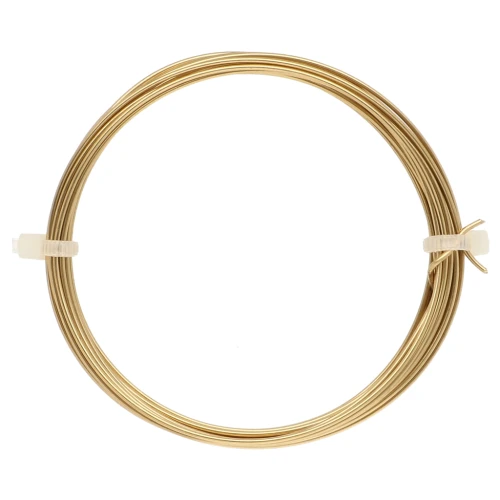 1 mm brass wire for jewelry making - Unfinished brass x4 m
