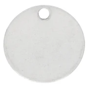 10 mm Engraving Sequins - Thickness 0.4 mm - 925 Sterling Silver x1