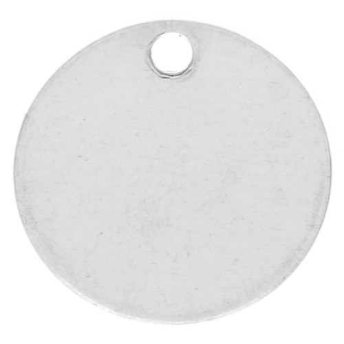 10 mm Engraving Sequins - Thickness 0.4 mm - 925 Sterling Silver x1