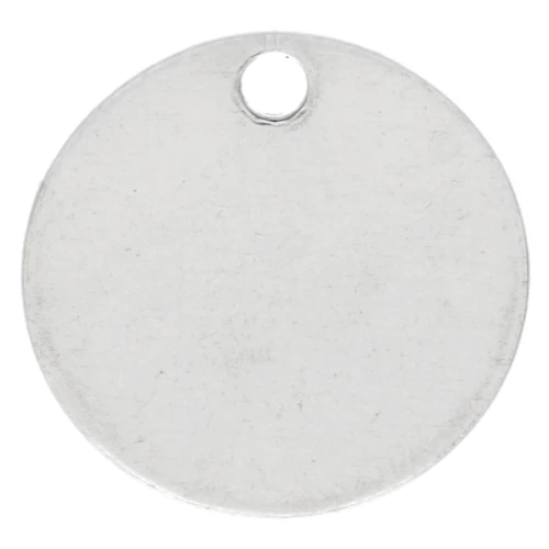 10 mm Engraving Sequins - Thickness 0.4 mm - 925 Sterling Silver x1