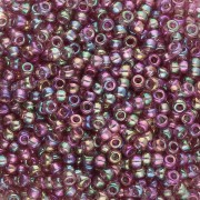 Seed beads Miyuki 11/0 256D - Transparent Dark Smoky Amethyst AB x8g|raw }}