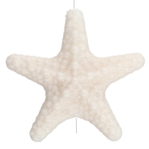 Textured Acrylic Starfish Bead 31x33 mm - Cream x1