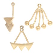 Gift - Random Ear Jackets - Silver 925 Gilded x2