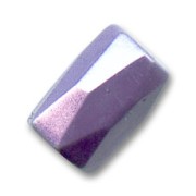 Faceted magnetic cylinders 5x8mm Violet x10