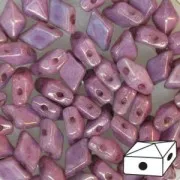 Diamonduo 2-hole 5x8mm Opaque Lumi Amethyst x10g