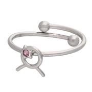 Adjustable Zodiac Sign Ring - Taurus - 304L Stainless Steel - Purple x1|raw }}