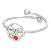 Adjustable Zodiac Sign Ring - Cancer - 304L Stainless Steel - Hyacinth x1|raw }}