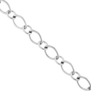 6.3 mm Alternating Fancy Link Chain - 304 Stainless Steel x 1 m