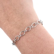 6.3 mm Alternating Fancy Link Chain - 304 Stainless Steel x 1 m