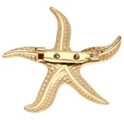 Starfish Brooch 49x45 mm - 304 Stainless Steel Gold x1