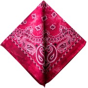 Bandana 100% cotton - Cashmere pattern - faded effect - Red x1