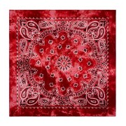 Bandana 100% cotton - Cashmere pattern - faded effect - Red x1
