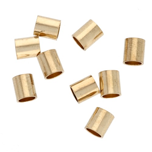 Crush tubes 3.5x4 mm Gold x50