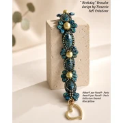 Amos® Glass Beads by Puca® 5x8 mm - Enamel Blue x10g