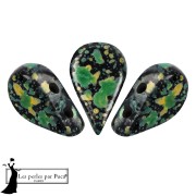 Amos® Glass Beads by Puca® 5x8 mm - Enamel Green x10g