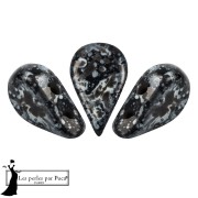 Crystal - Amos® Glass Beads by Puca® 5x8 mm - Enamel Grey x10g Amos® Glass Beads by Puca® 5x8 mm - Enamel Grey x10g