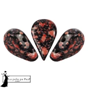 Amos® Glass Beads by Puca® 5x8 mm - Enamel Red x10g