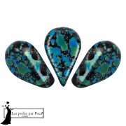 Amos® Glass Beads by Puca® 5x8 mm - Enamel Turquoise x10g