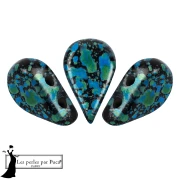 Amos® Glass Beads by Puca® 5x8 mm - Enamel Turquoise x10g