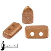 Piros® Glass Beads by Puca® 2x5 mm - Light Copper Bronze x10g