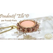 Piros® Glass Beads by Puca® 2x5 mm - Light Copper Bronze x10g